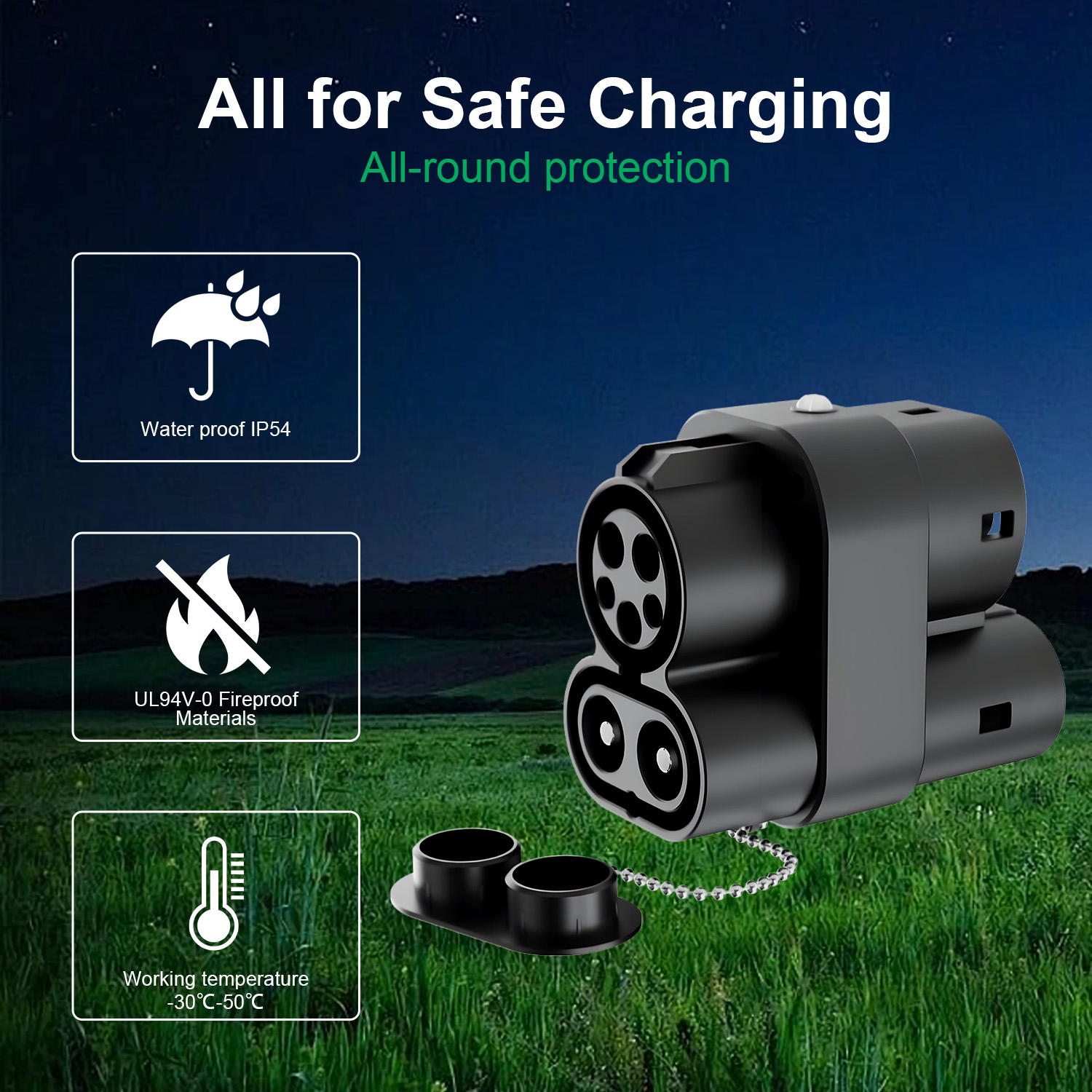 CCS1 to CCS2 Charger Adapter 2 - Ccs2 To Ccs1 Fast Charge Adapter 250Kw ulasan dan harga